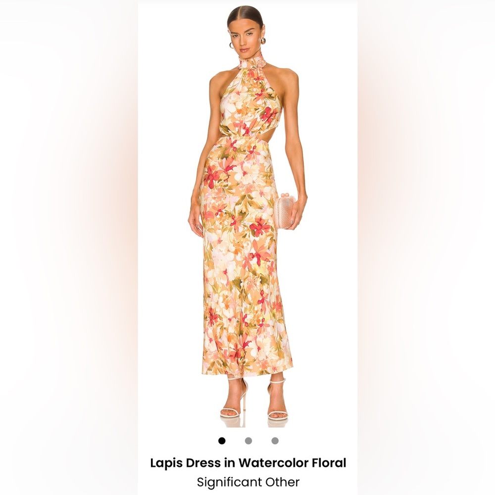 Significant Other Lapis Dress in Watercolor Floral